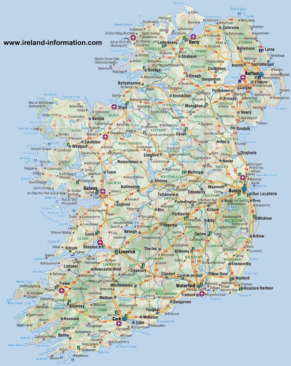 mappa di blackrock in irlanda