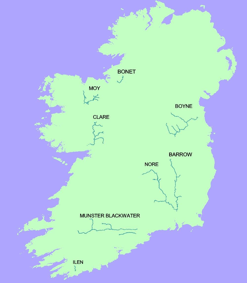 mappa di blackwater river irlanda