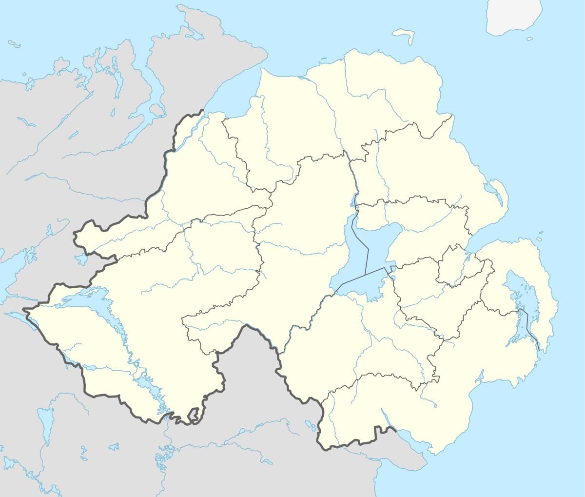 mappa dell'irlanda del nord spiagge 