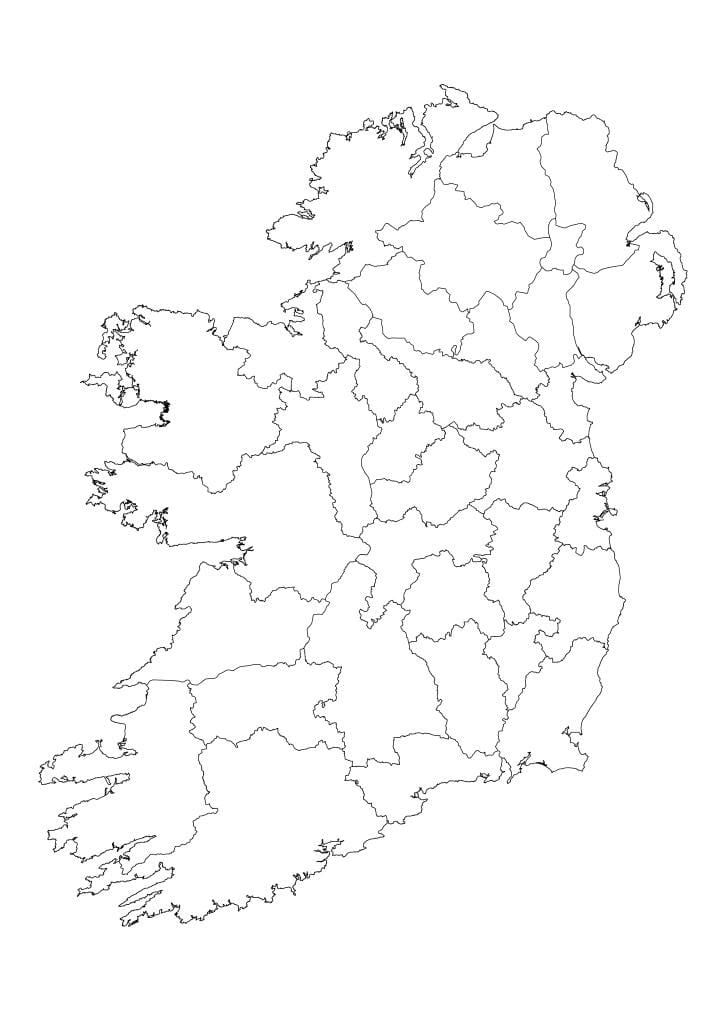 irlanda struttura della mappa