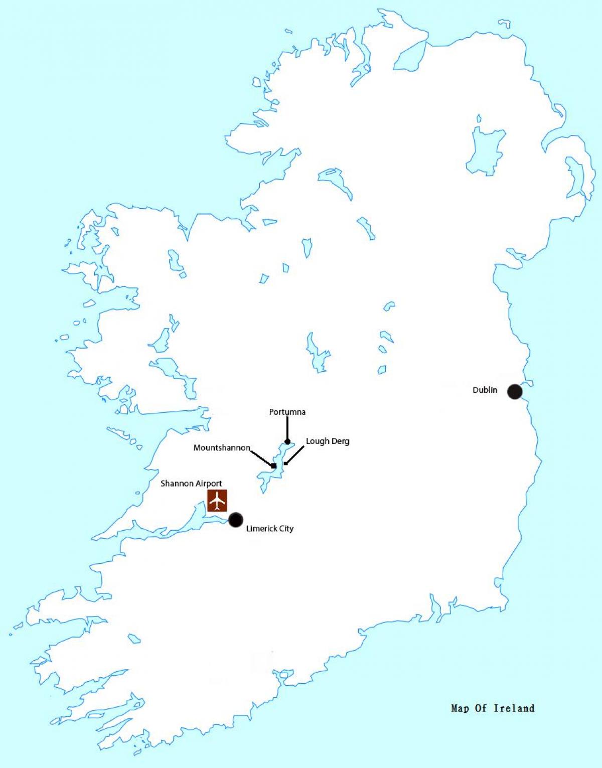 mappa dell'aeroporto di shannon, irlanda