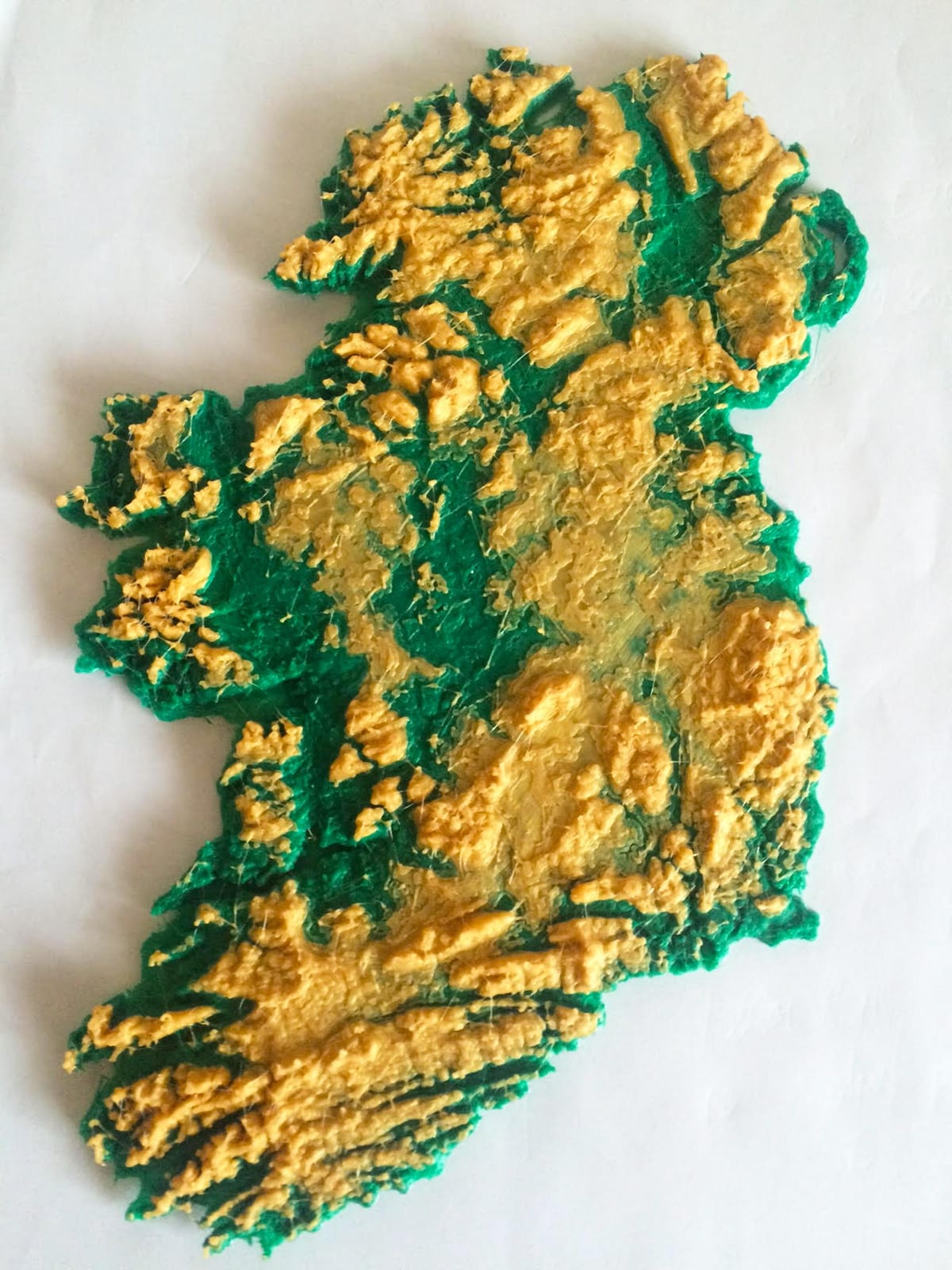 mappa di mappa in 3d di irlanda
