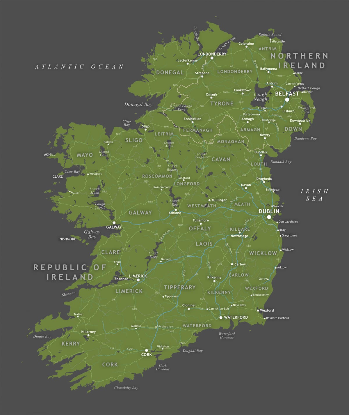 irlanda mappa