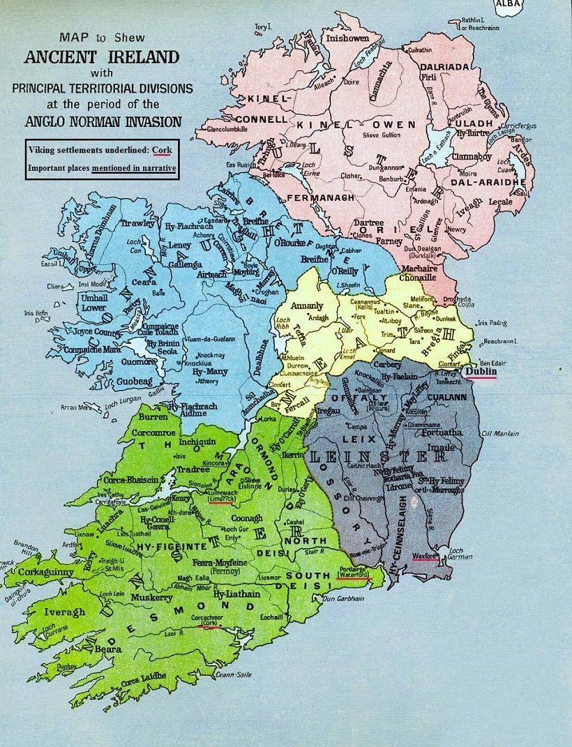 mappa di megalitiche irlanda