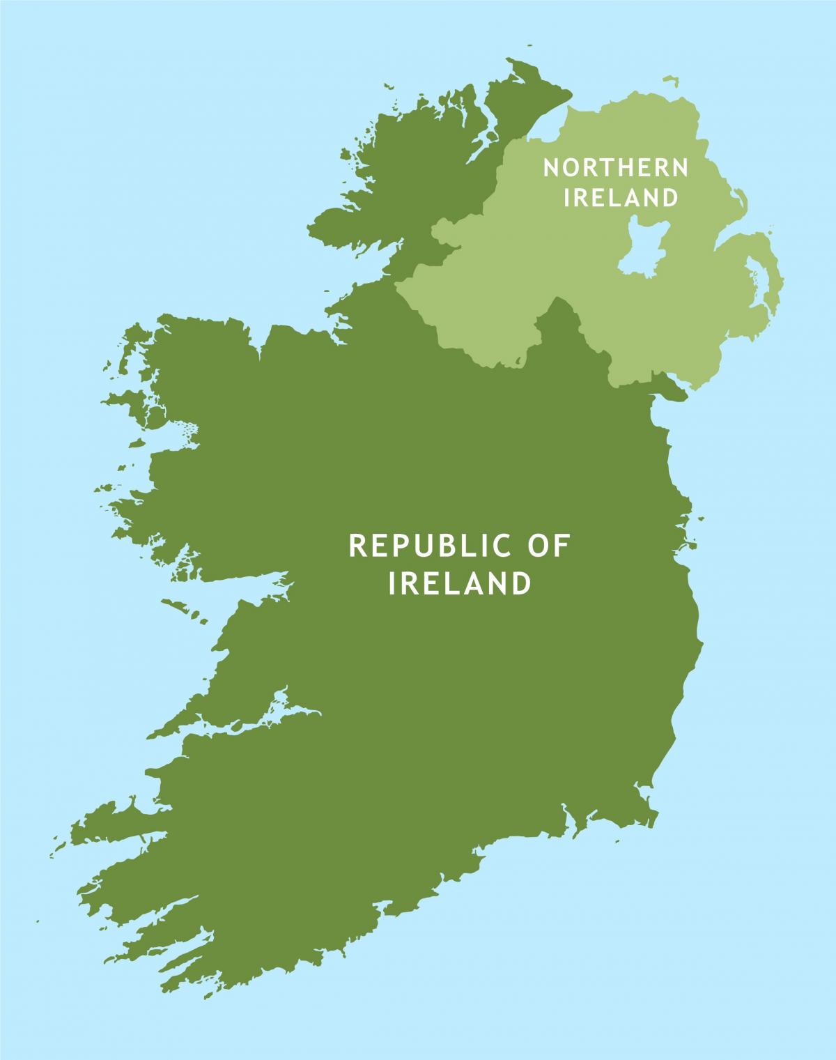 mappa stradale di la repubblica d'irlanda