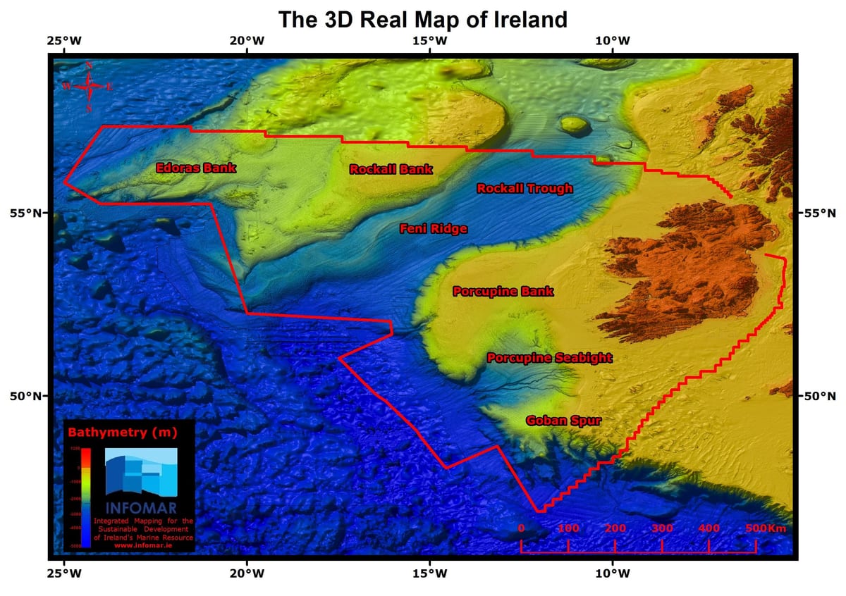 la vera mappa dell'irlanda