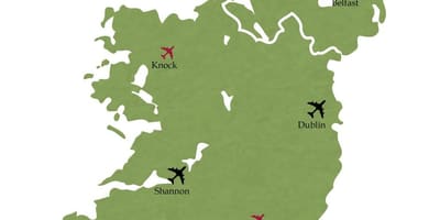 Mappa di irlanda del sud aeroporti