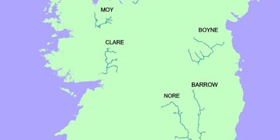 Mappa di blackwater river irlanda