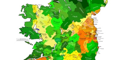 La mappa dei clan mappa di irlanda