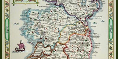 La mappa dell'irlanda medievale