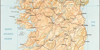 Mappa della grande mappa di irlanda in vendita