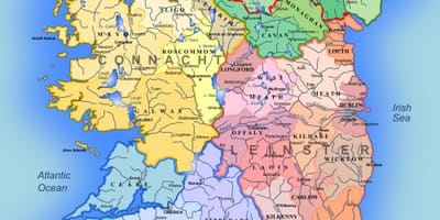 Grande mappa di irlanda