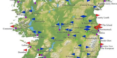Mappa di irlanda golf