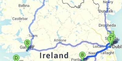 Luoghi da visitare in irlanda mappa