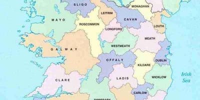 Mappa di irlanda b&b