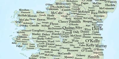 Irlanda nome mappa