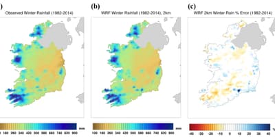 Mappa di irlanda clima