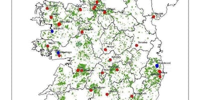 Mappa di irlanda foreste