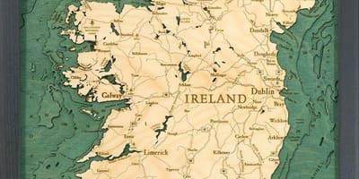 Mappa di irlanda mappa arte