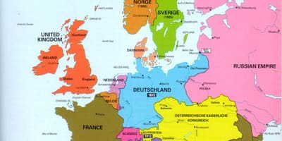 Mappa di irlanda e in europa