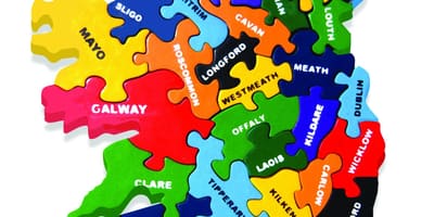 Mappa di irlanda puzzle