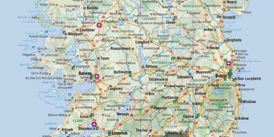 Irlanda viaggio con la mappa