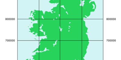 Mappa di coordinate irlanda