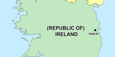  mappa dell'irlanda del nord e repubblica d'irlanda