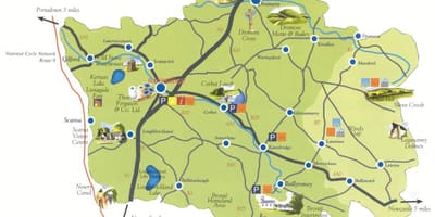 Mappa co down, irlanda del nord