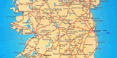 Mappa di eire contee