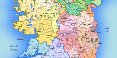 Irlanda mappa di attrazioni turistiche