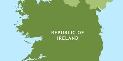Mappa stradale di la repubblica d'irlanda