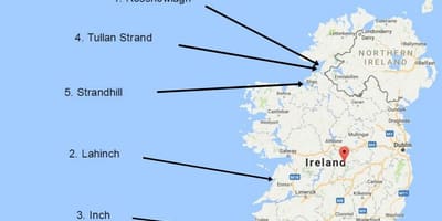Mappa di surf in irlanda