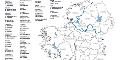 Migliori spiagge in irlanda mappa