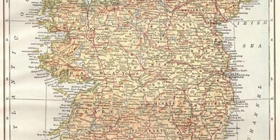 Irlanda vintage mappa